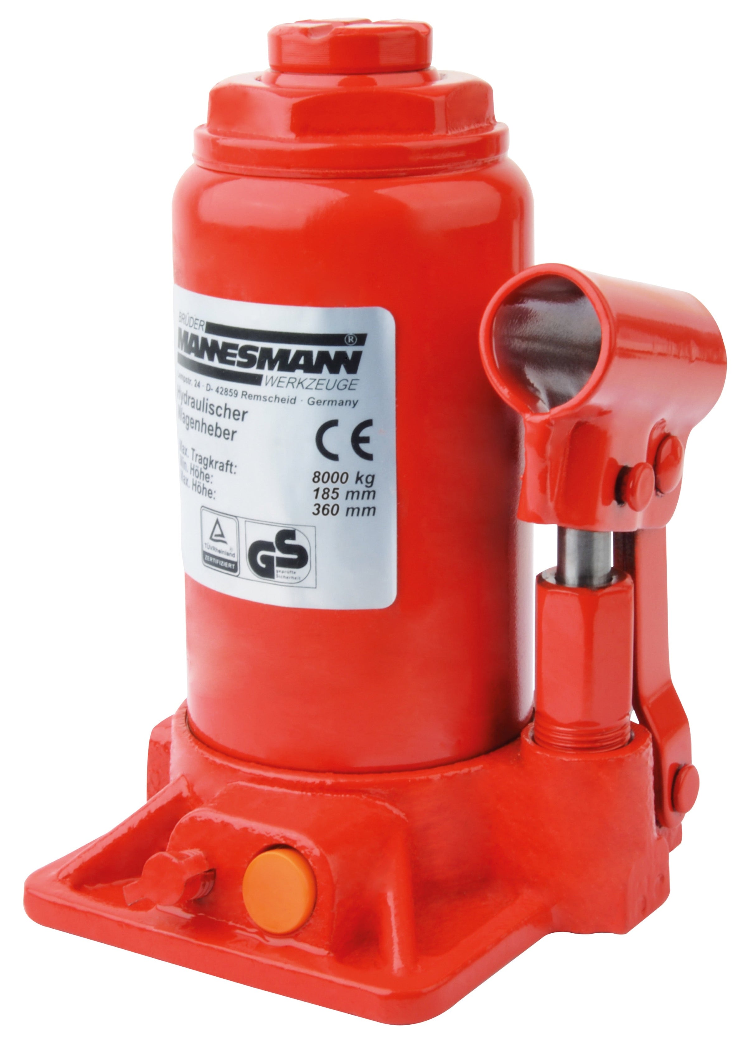 Hydraulic jack 8 t, TÜV/GS