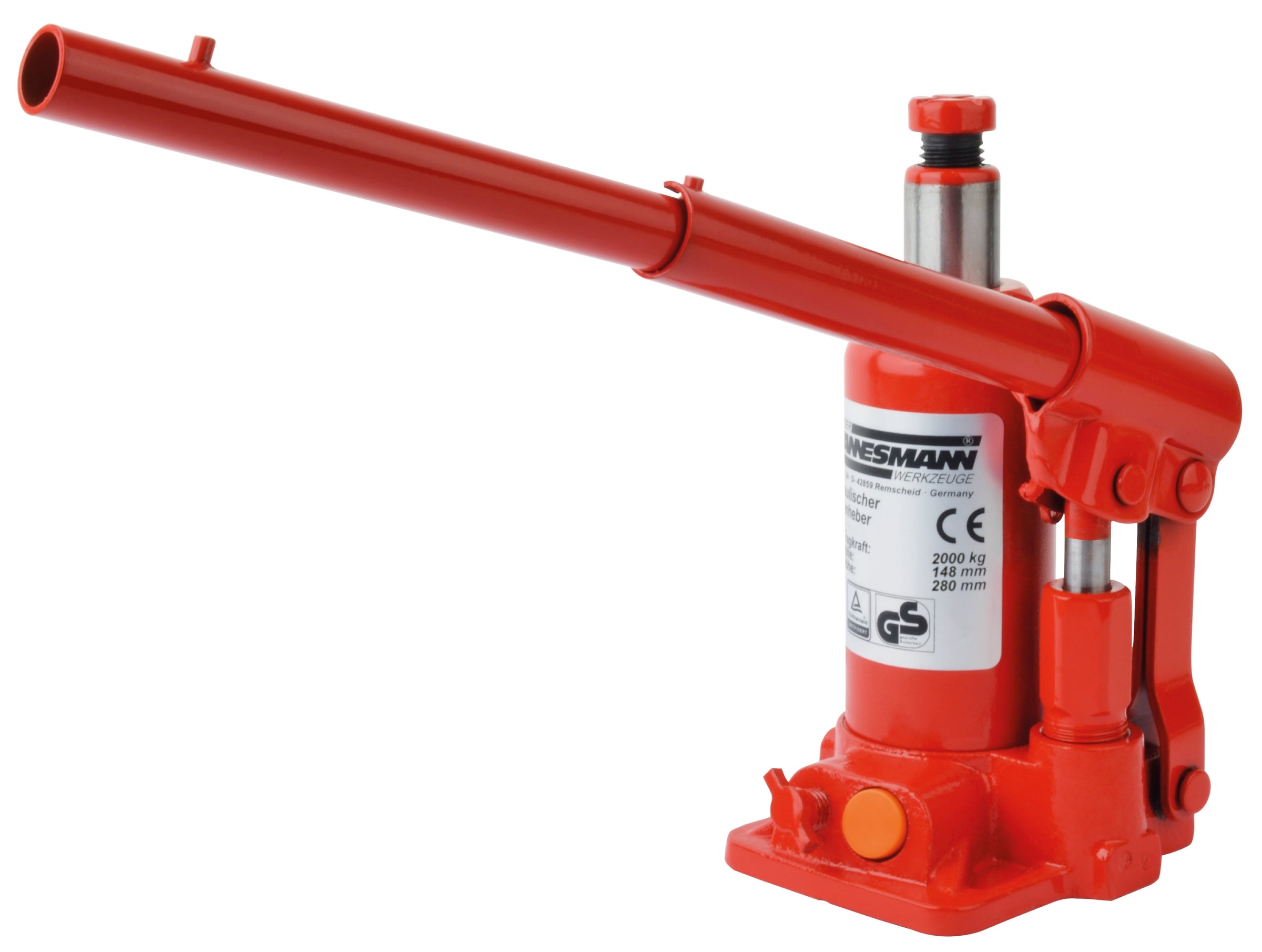 Hydraulic jack 2 t, TÜV/GS