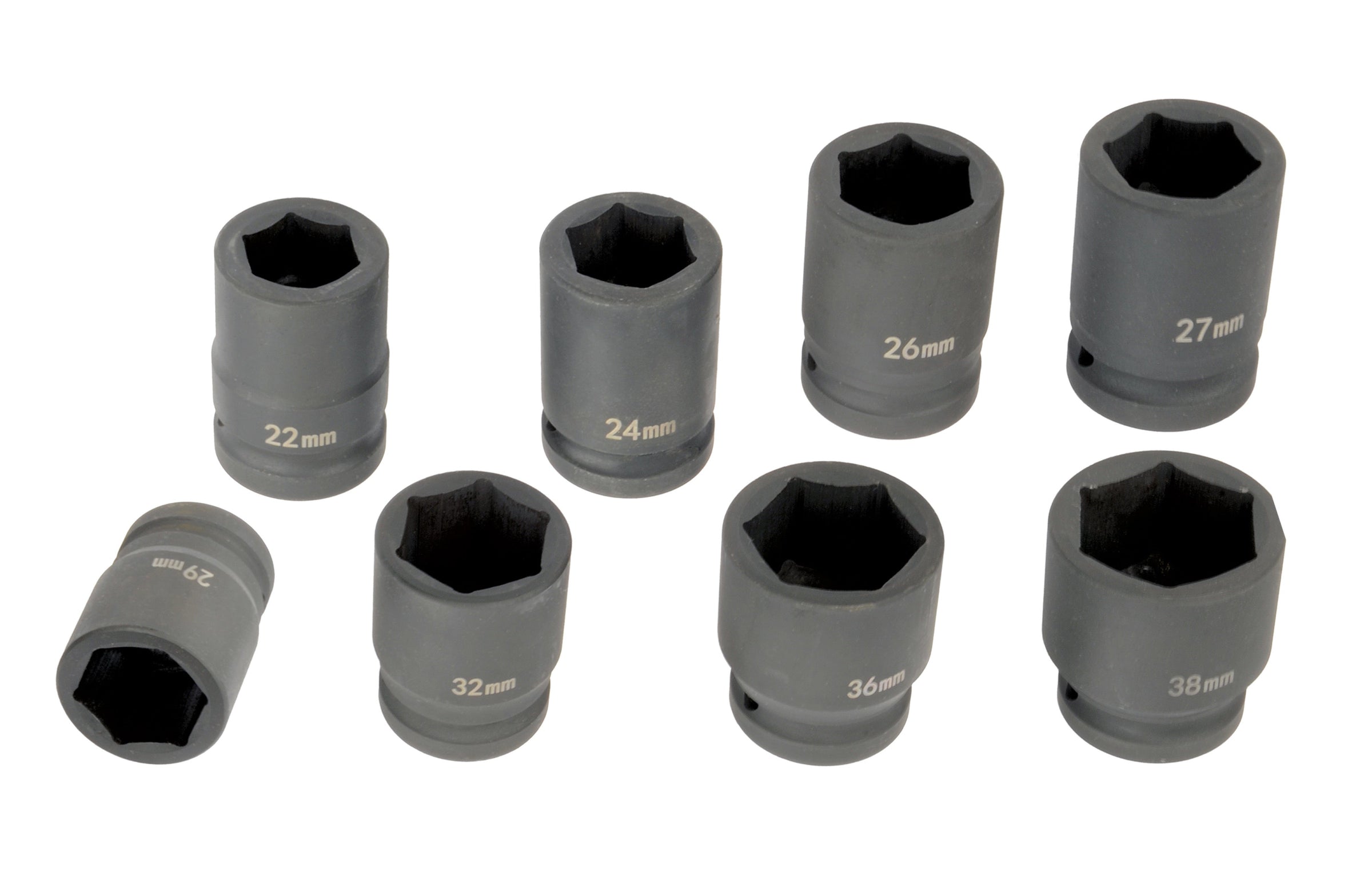 Impact socket set 3/4" 8 pieces in a box