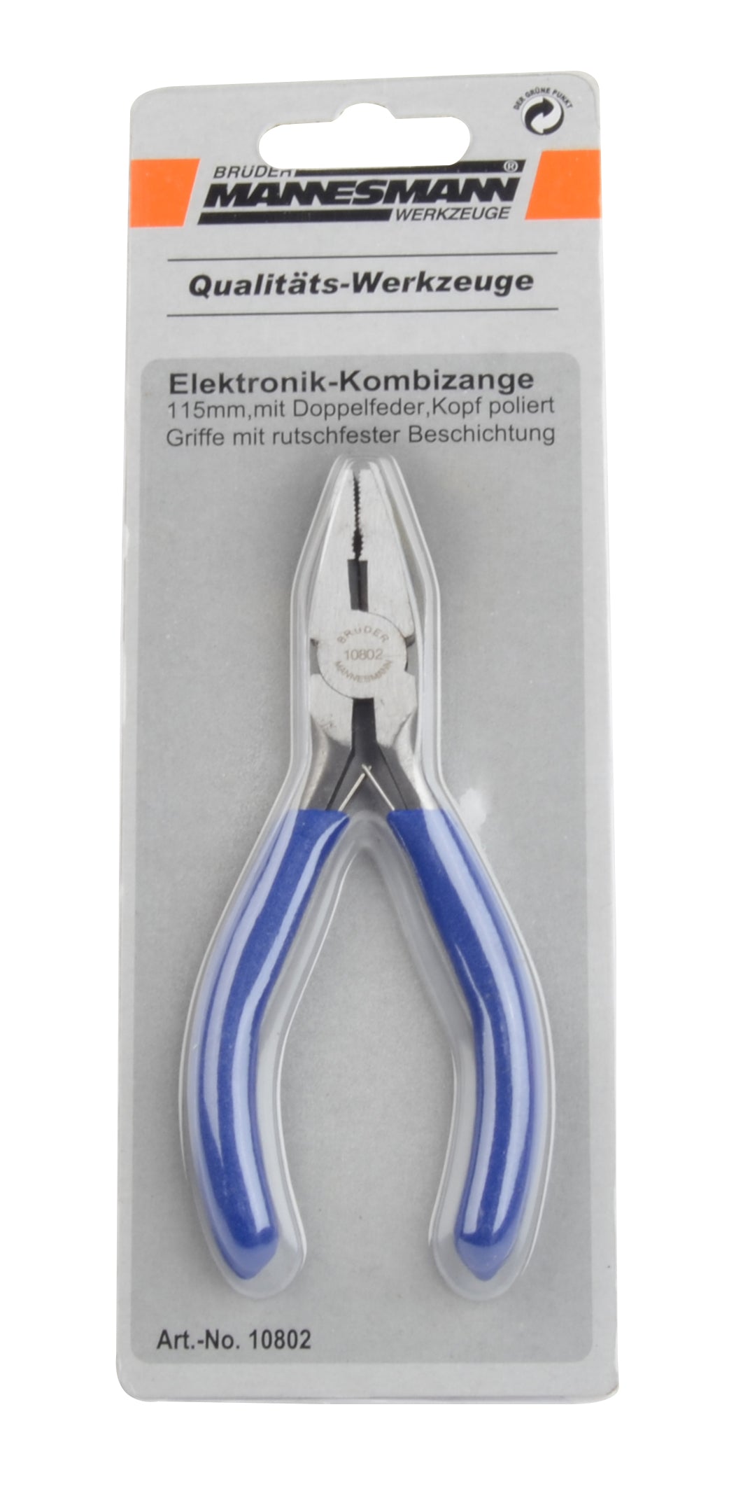 Electronics combination pliers 115 mm