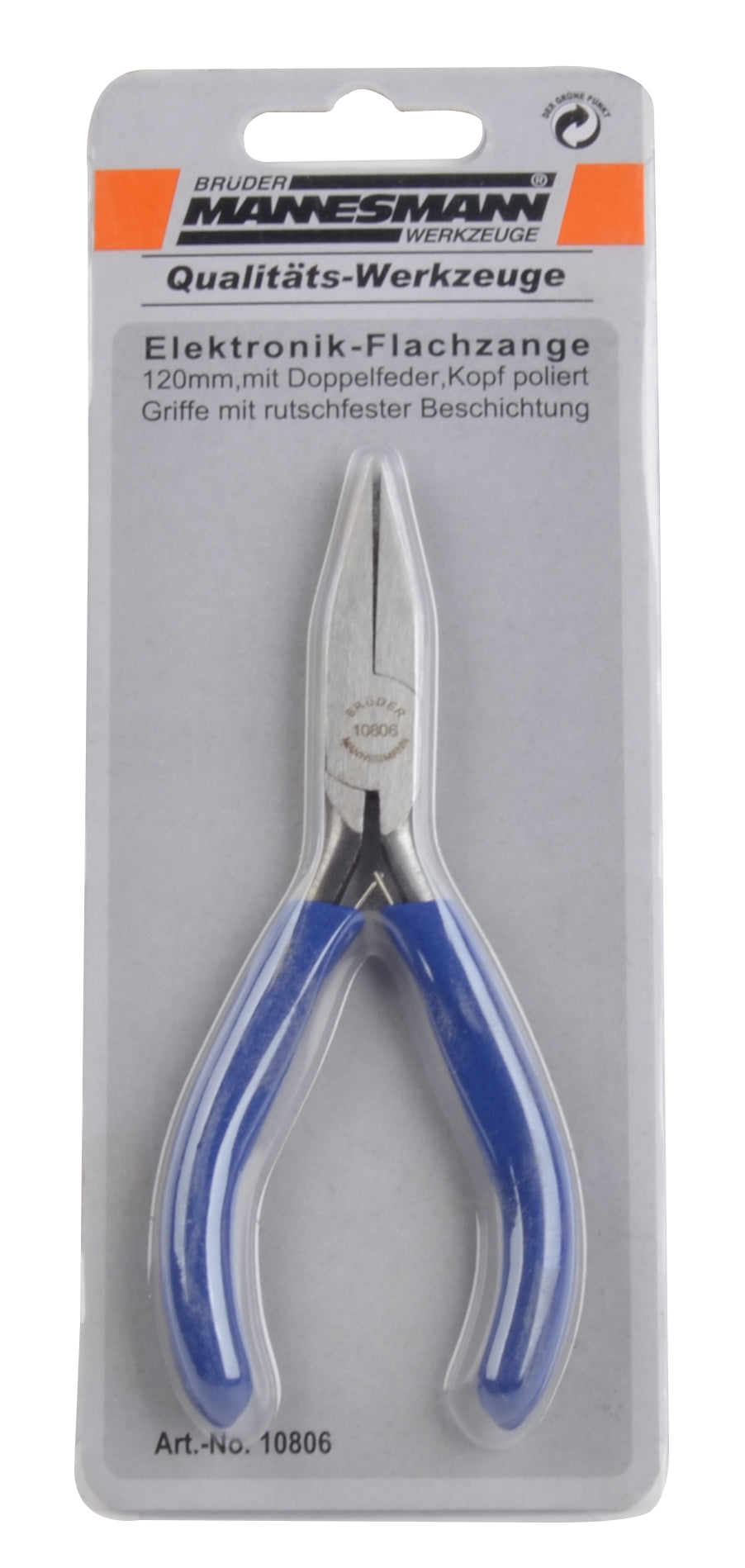 Electronics flat-nose pliers 120 mm