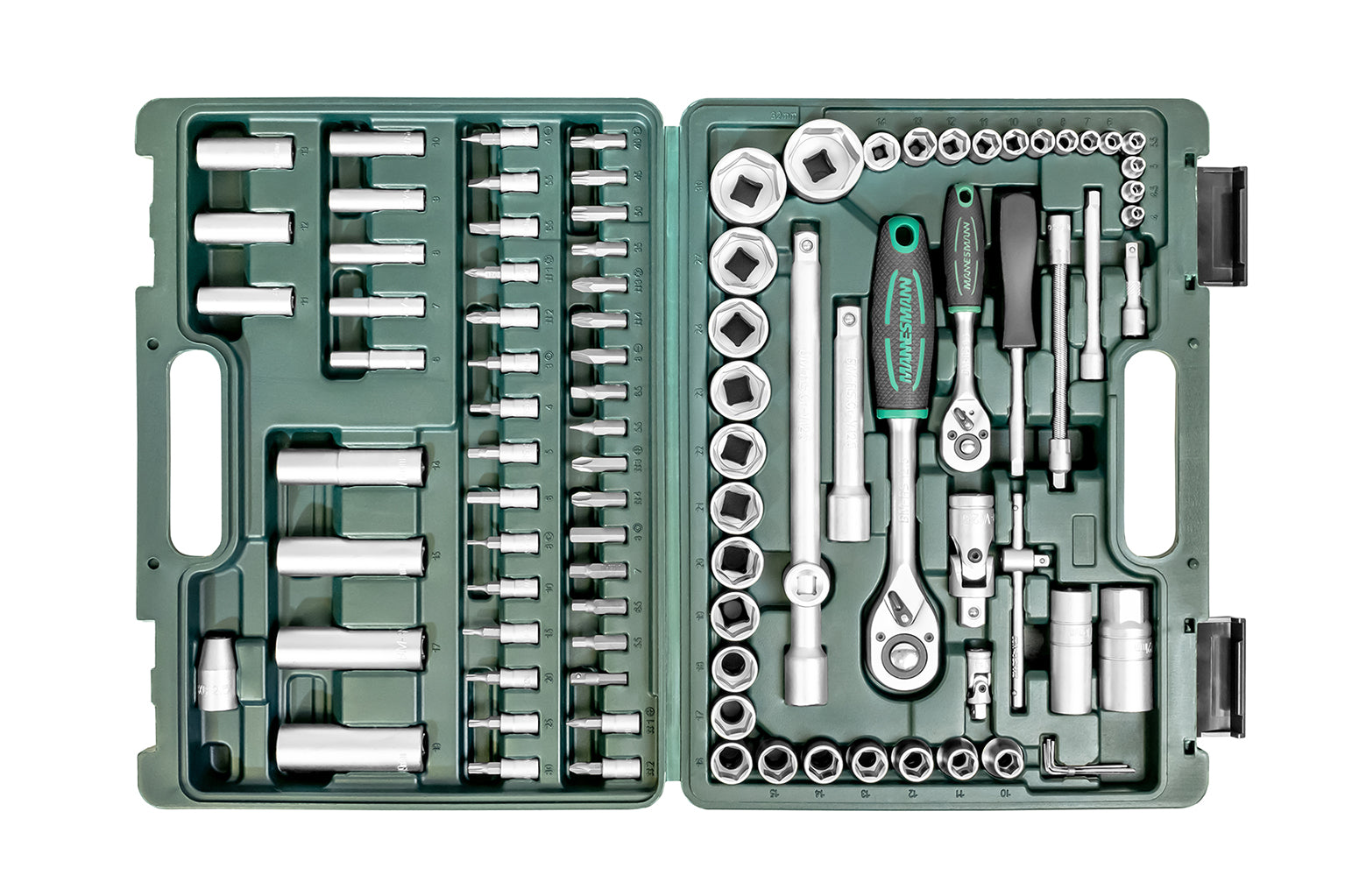 Steckschlüsselsatz 94-tlg. 1/4"+1/2"