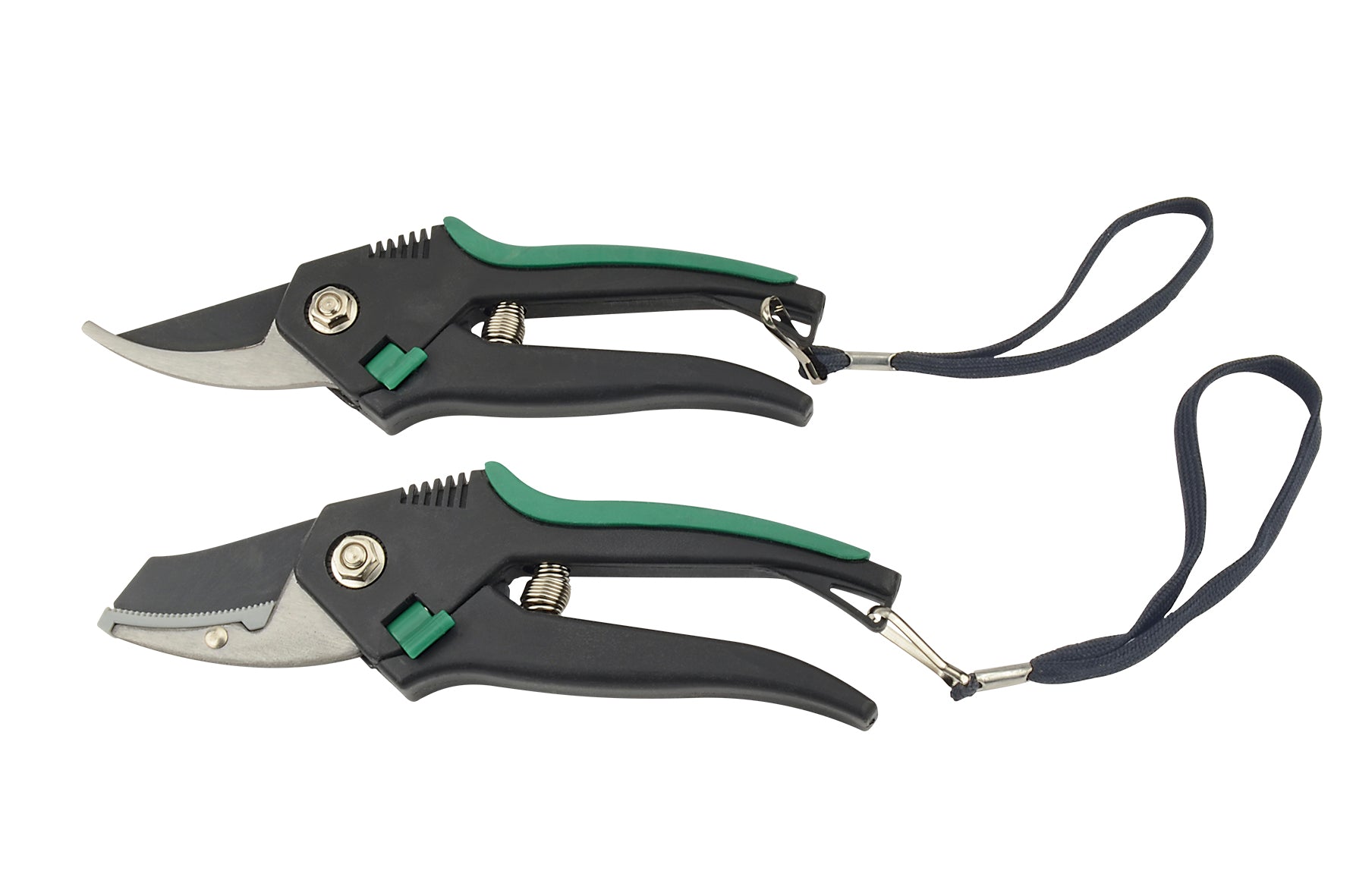 Light metal secateurs set