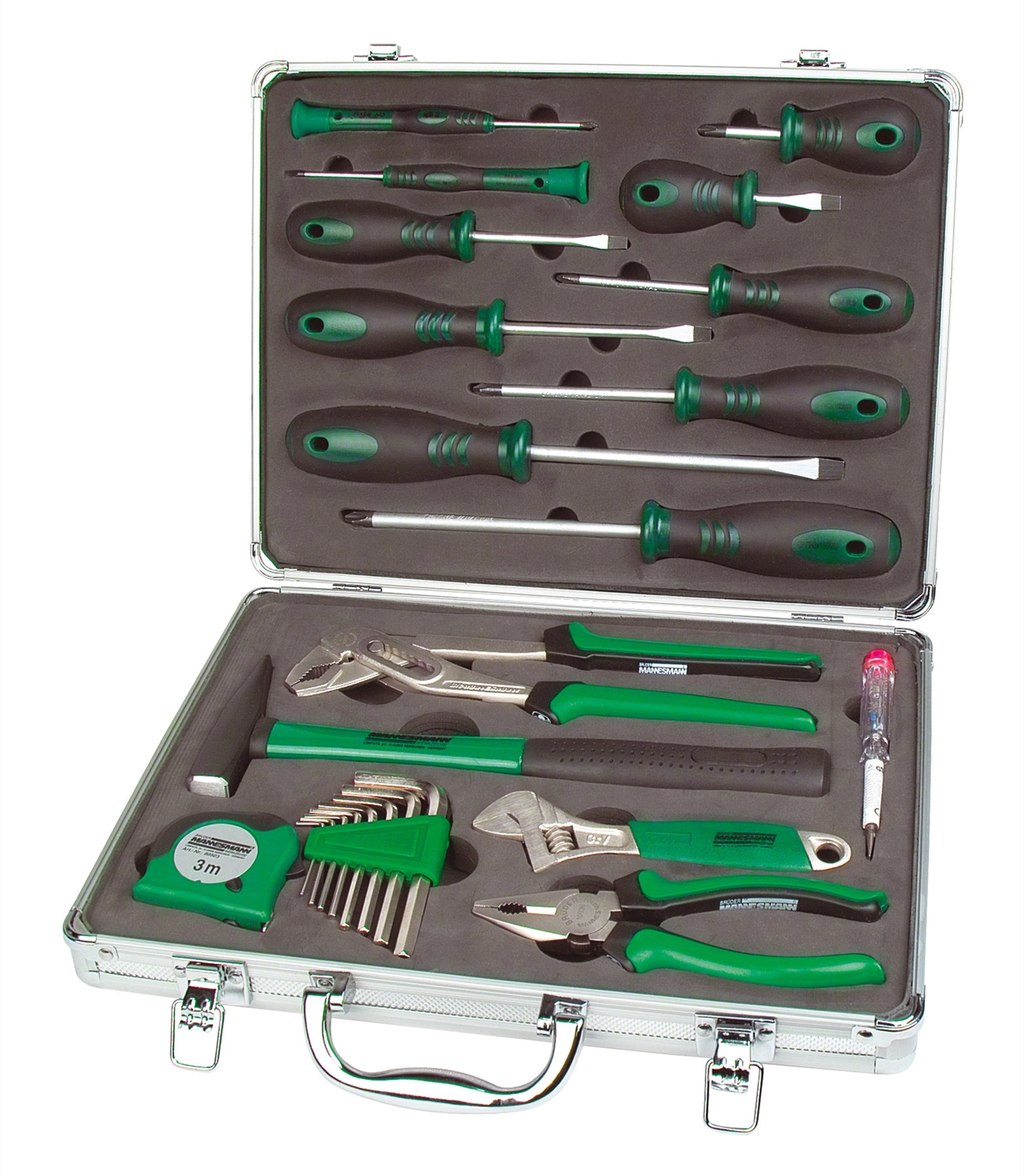 Ensemble d'outils 24 pièces. dans un coffret en aluminium