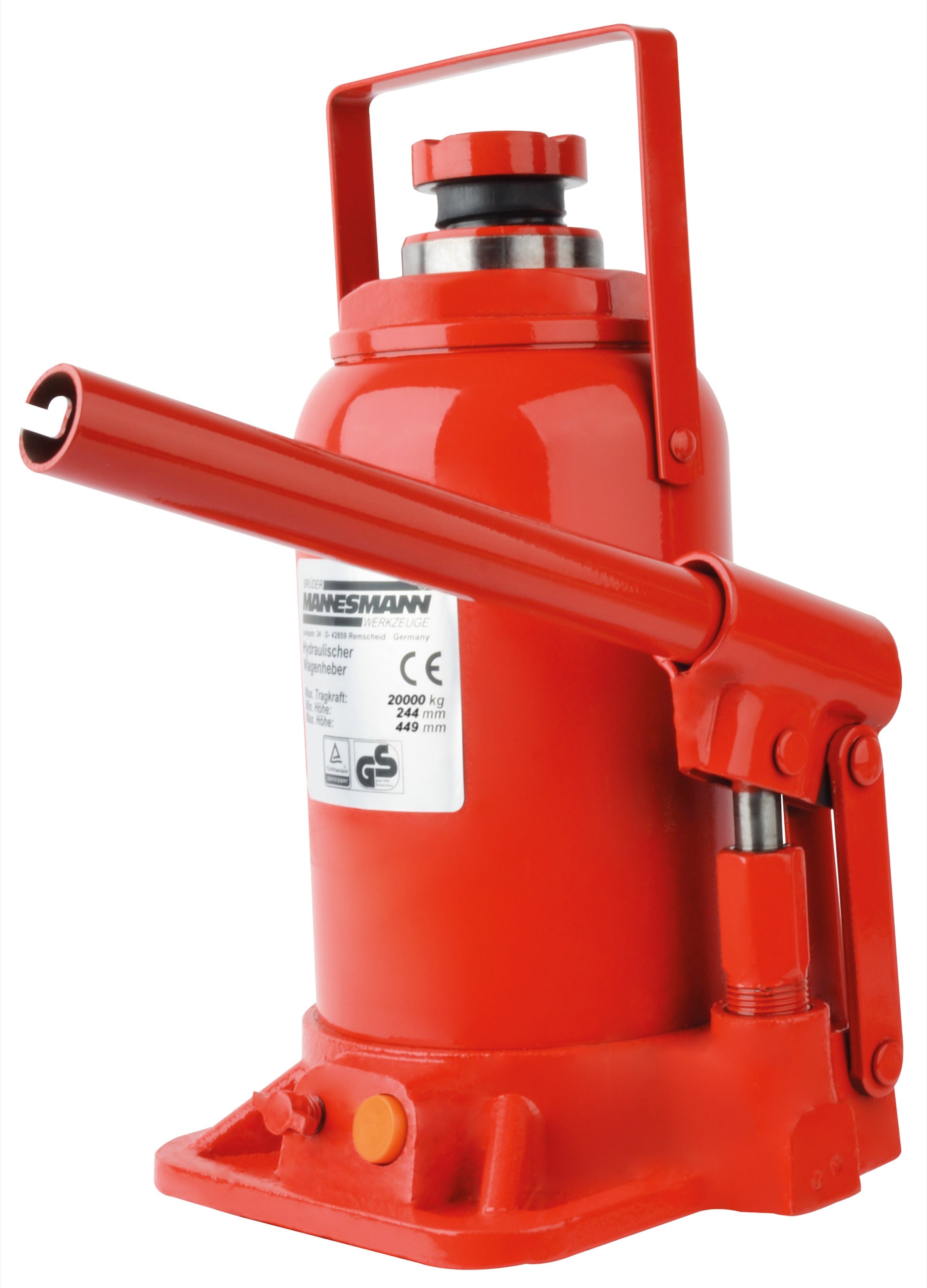 Hydraulic jack 20 t, TÜV/GS