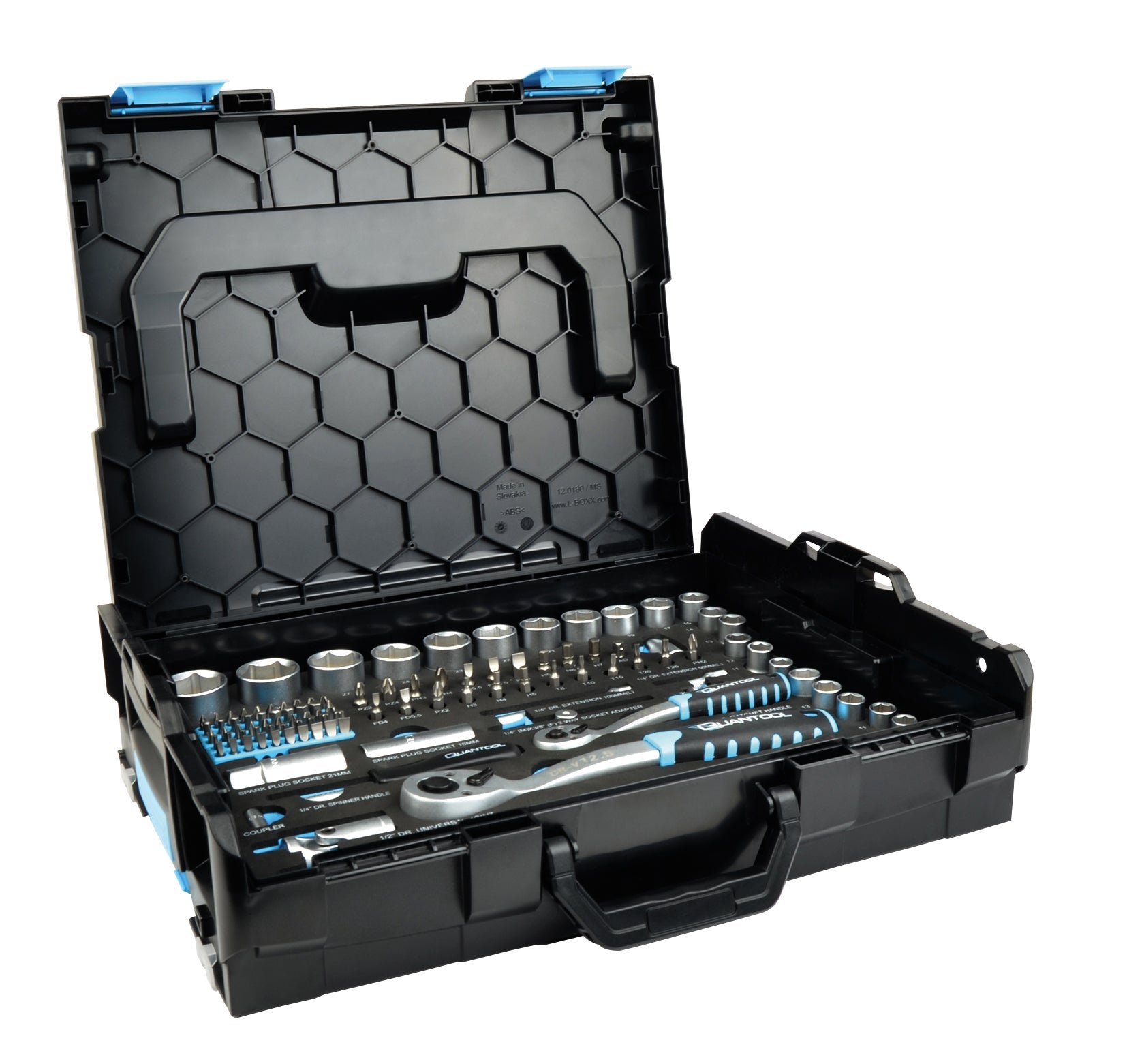 QUANTOOL - tool set, 118 pieces, Sortimo L-Boxx 102 system